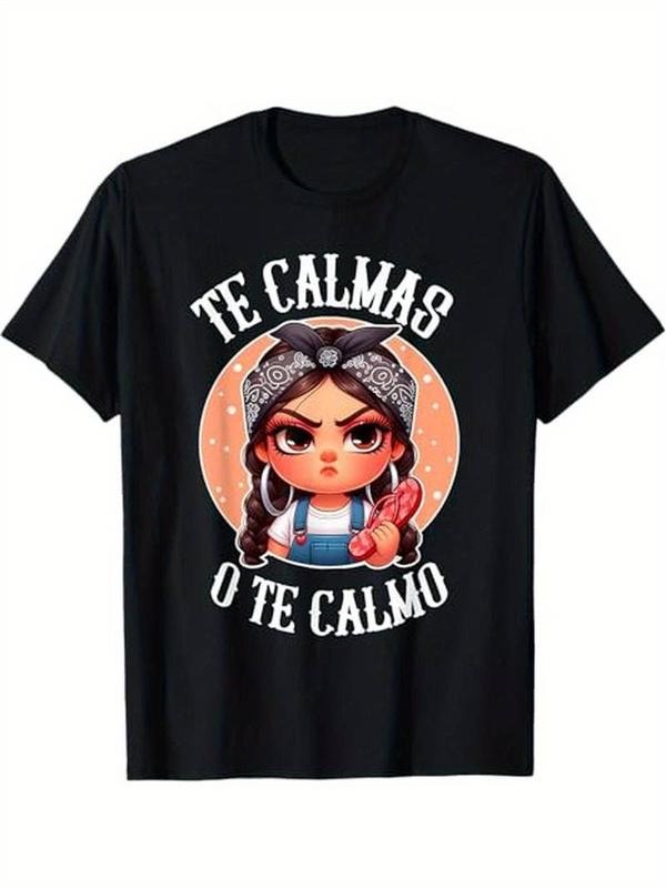 [100% Cotton] 100% Cotton S-XXXL Black Te Calmas o te Calmo Spanish Chancla Sarcastic Spanish Mom T-Shirt Hoodie, Sweatshirt