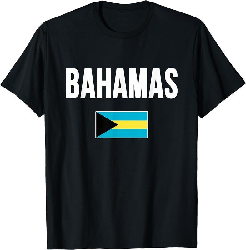 [100% Cotton] Bahamas Bahamian Flag Souvenir T-Shirt Hoodie, Sweatshirt | WearSparks.com