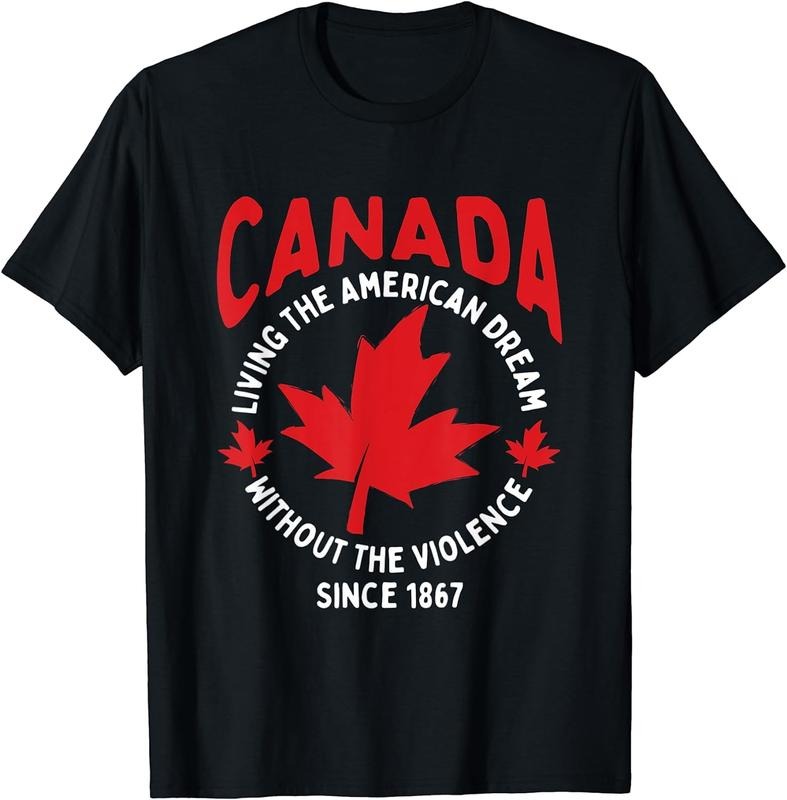 [100% Cotton] Canada Canadian T-Shirt Women men