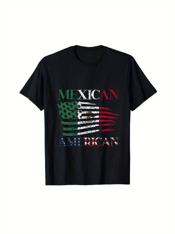 [100% Cotton] Fashionable and Comfortable 220g Pure Cotton Print, Mexican American Us Usa Mexico America Mexican American