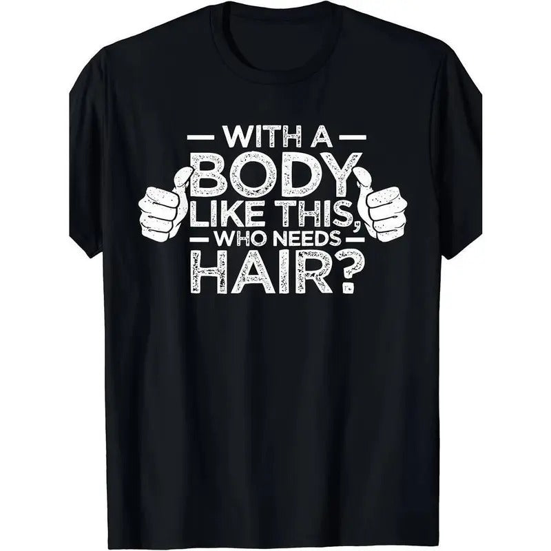 [100% Cotton] Funny Bald Men Graphic Tee - Humorous Dad Gift T-Shirt for Bald Guys Hoodie, Sweatshirt | WearSparks.com