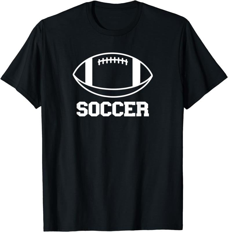 [100% Cotton] Funny Soccer Shirt with Football Sports Joke T-Shirt