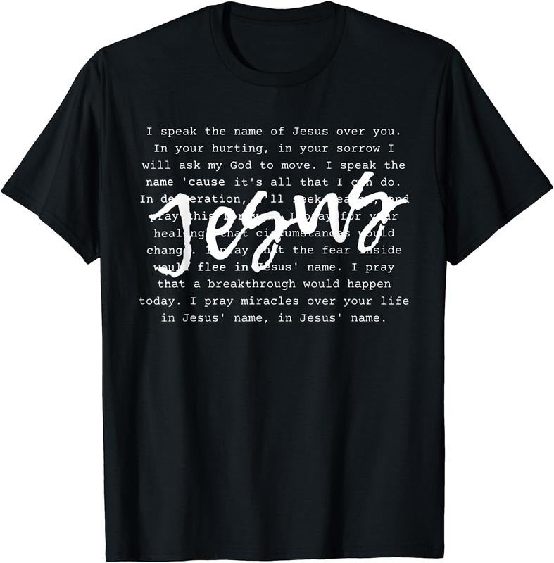 [100% Cotton] I Speak The Name Of Jesus Vintage Christian Faith Prayer T-Shirt Hoodie, Sweatshirt | WearSparks.com
