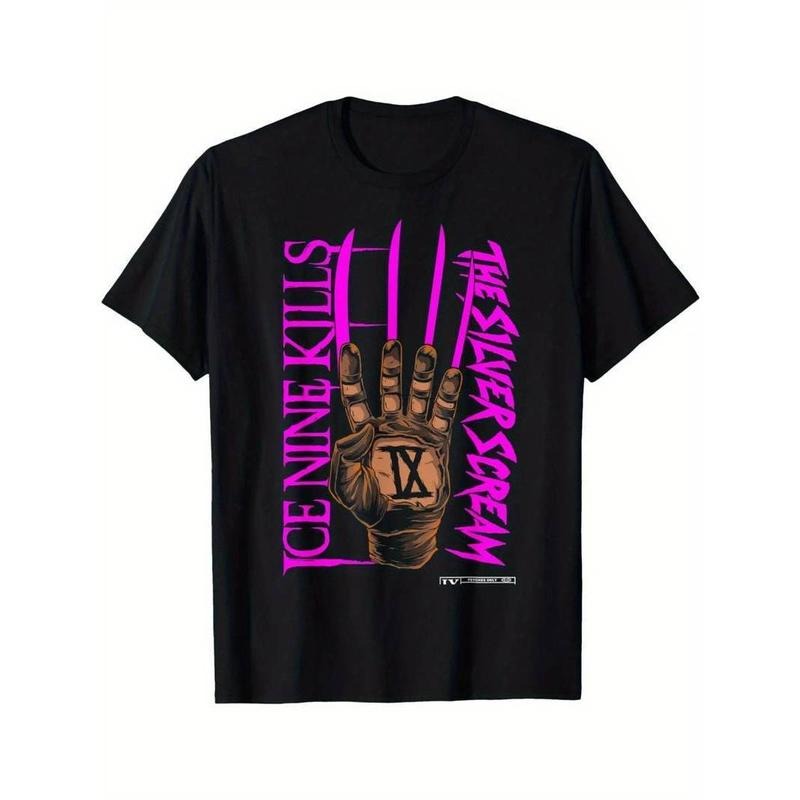 [100% Cotton] Ice Nine Kills The Sliver Scream Halloween T-Shirt Men's Crew Neck Shirt Summer