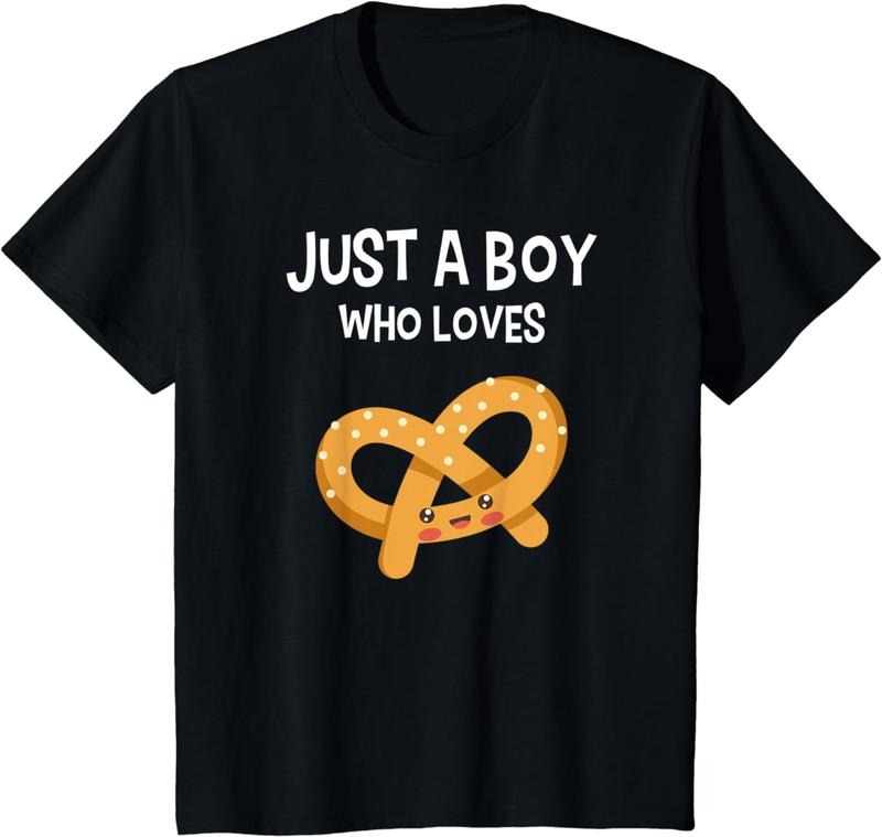 [100% Cotton] Kids Pretzel Shirt Pretzel Lover Funny Boy Love Pretzels Gift T-Shirt Hoodie, Sweatshirt | WearSparks.com
