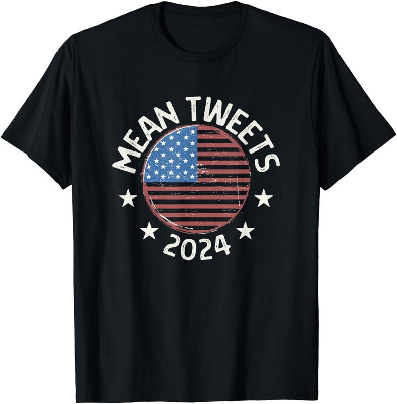 [100% Cotton] Mean Tweets 2024 Shirt Funny 45 47 Conservative Merica USA T-Shirt Hoodie, Sweatshirt | WearSparks.com