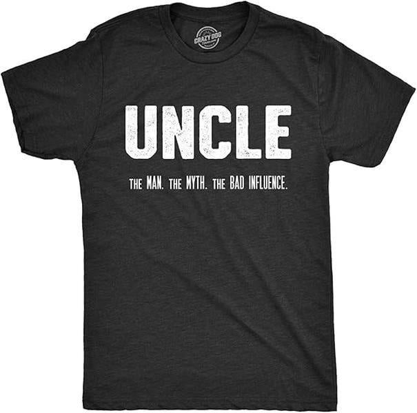 [100% Cotton] Mens Funny Uncle T Shirts Sarcastic Family Tees for Guys