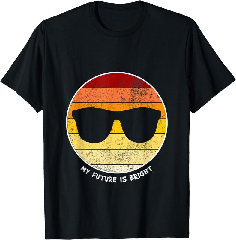 [100% Cotton] My Future Is Bright Retro Vintage Sunset T-Shirt