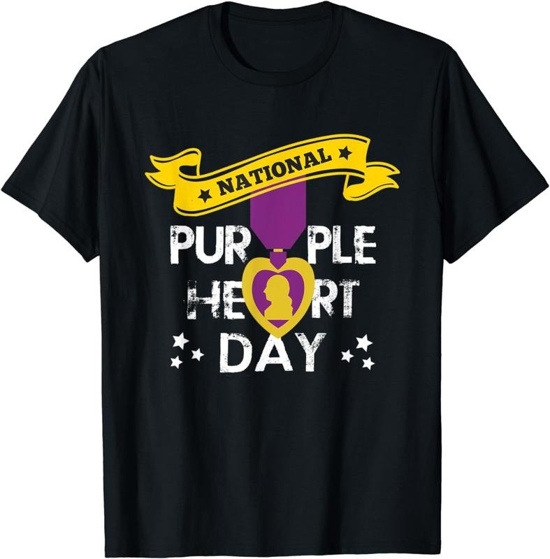 [100% Cotton] National Purple Heart Day Men Women T Shirt Hoodie, Sweatshirt | WearSparks.com