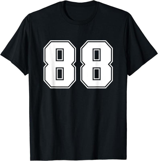 [100% Cotton] Number #88 Sports Jersey Lucky Number T-Shirt Hoodie, Sweatshirt | WearSparks.com