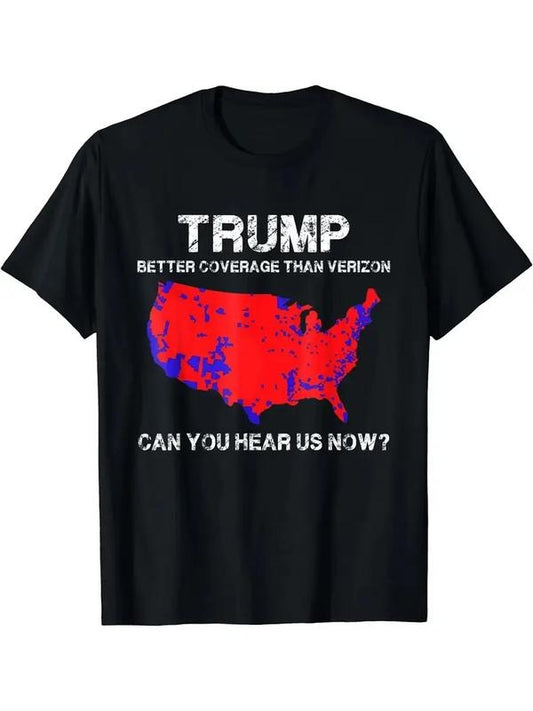 [100% Cotton] Trump Better Coverage Than Verizon Political Gift Unisex T-Shirt