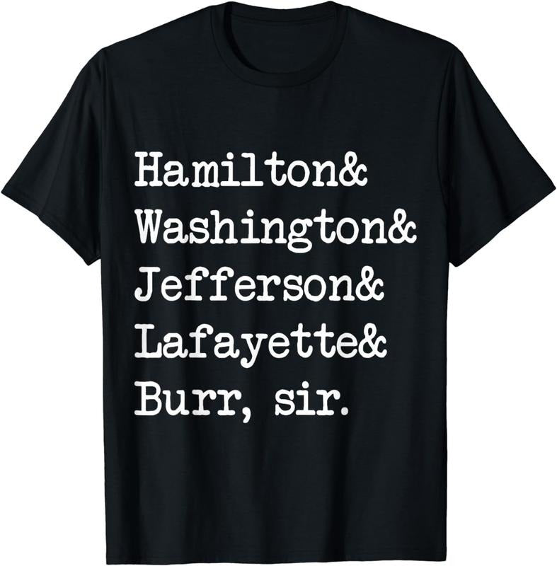 [100% Cotton] Vintage gift Alexander Hamilton shirt women tshirt