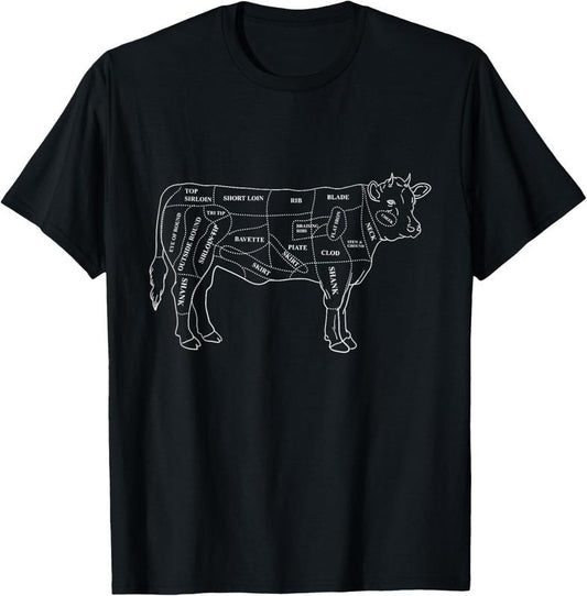 100% Cotton Anatomy of the Bark - Gift for Butchers T-Shirt