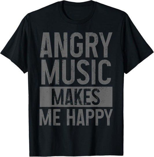 100% Cotton Angry Music Heavy Metal Death Metal Metalhead Metal Fan T-Shirt
