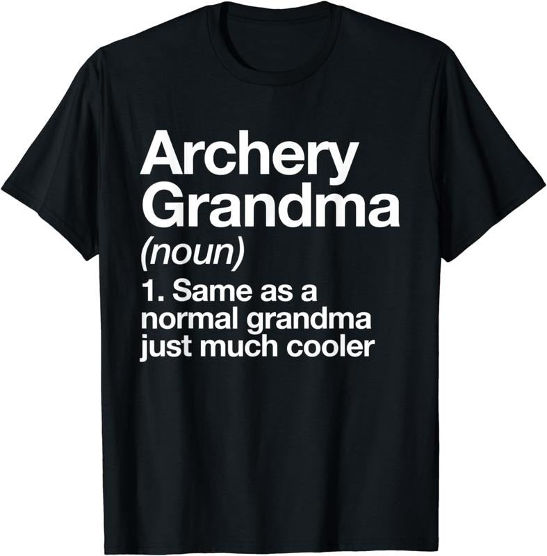 [100% Cotton]Archery Grandma Definition Funny Sports T-Shirt