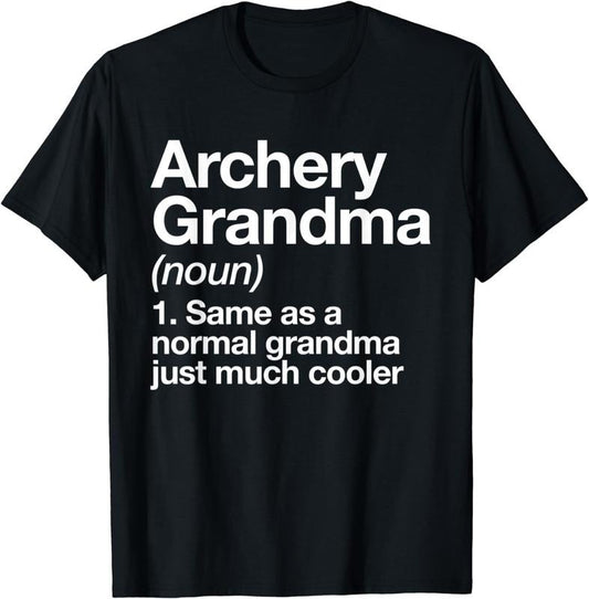 [100% Cotton]Archery Grandma Definition Funny Sports T-Shirt