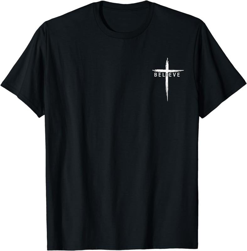 [100% Cotton]Believe Christian Cross Jesus Christ Christians Men Women T-Shirt Hoodie, Sweatshirt | WearSparks.com