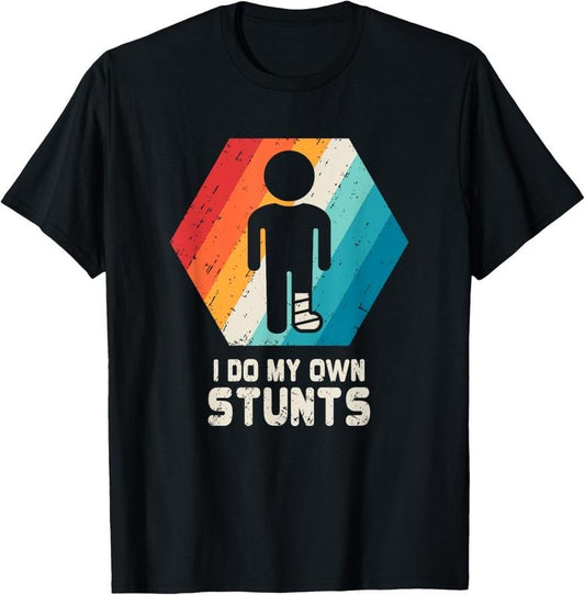 100% Cotton Broken Leg Shirt Ankle Knee Foot Injury Get Well Soon Gift T-Shirt