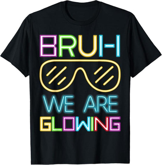 100% Cotton Bruh We Are Glowing In My Glowing Era Group Team Tie Dye T-Shirt
