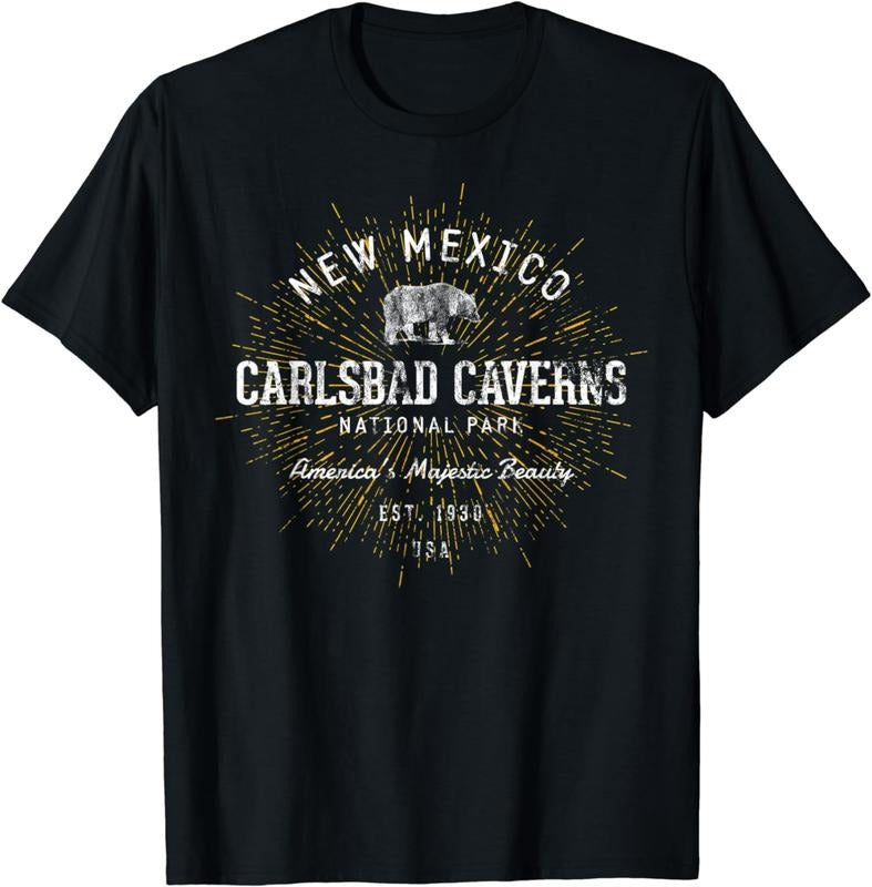 [100% Cotton]Carlsbad Caverns Retro Carlsbad Caverns National Park T-Shirt Hoodie, Sweatshirt | WearSparks.com