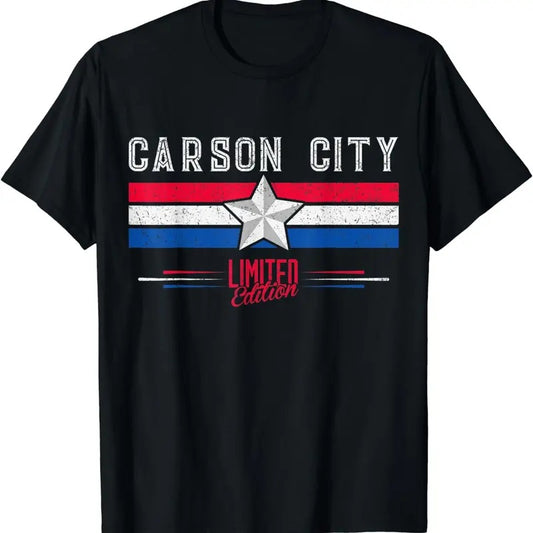[100% Cotton]Carson City T-Shirt Retro Vintage Shirt Gift Women Men Kids T-Shirt