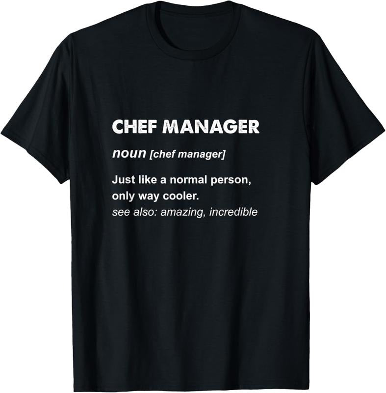 100% Cotton Chef Manager T-Shirt