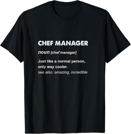100% Cotton Chef Manager T-Shirt