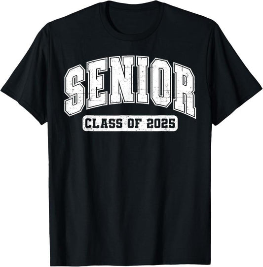 100% Cotton Class of 2025 Senior 2025 Last First Day Of Senior 2025 T-Shirt