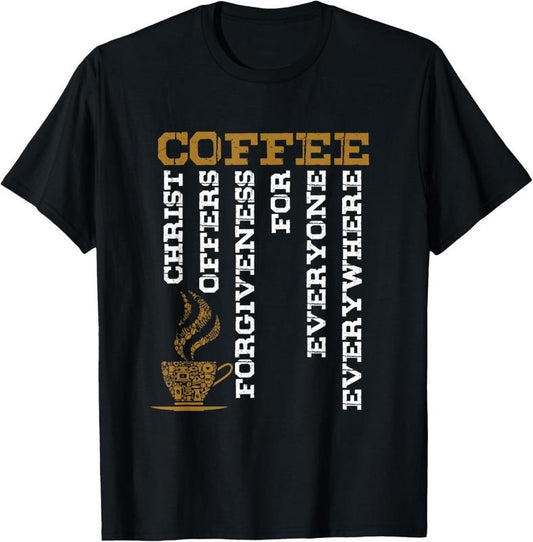 100% Cotton Coffee Definition Christ God Follower Religion Bible Gift T-Shirt