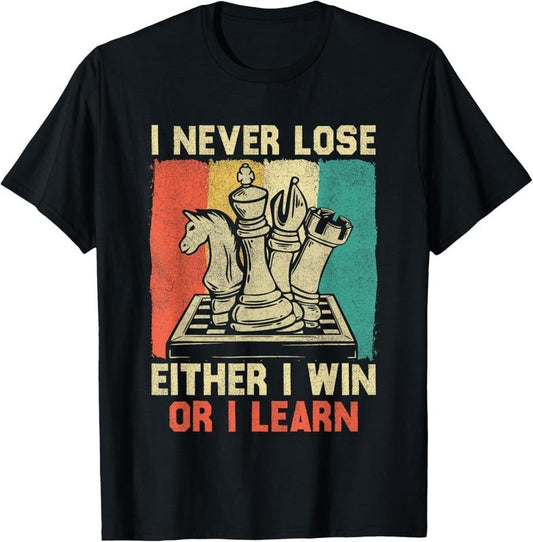 100% Cotton Cool Chess Piece Lovers Teen Boys Gifts For Chess Players T-Shirt