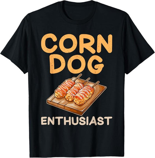 100% Cotton Corn Dog Enthusiast Corn Dog T-Shirt