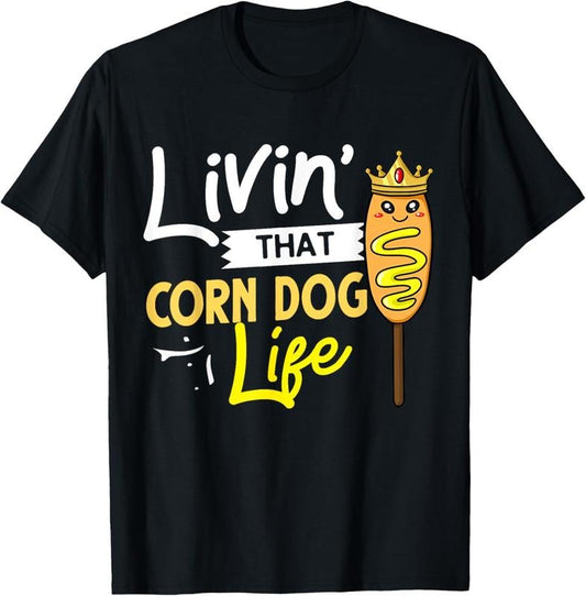 100% Cotton Corn Dog Korean Mini Cheese Vegan T-Shirt
