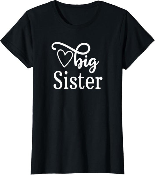 100% Cotton Cute Big Sister T-Shirt