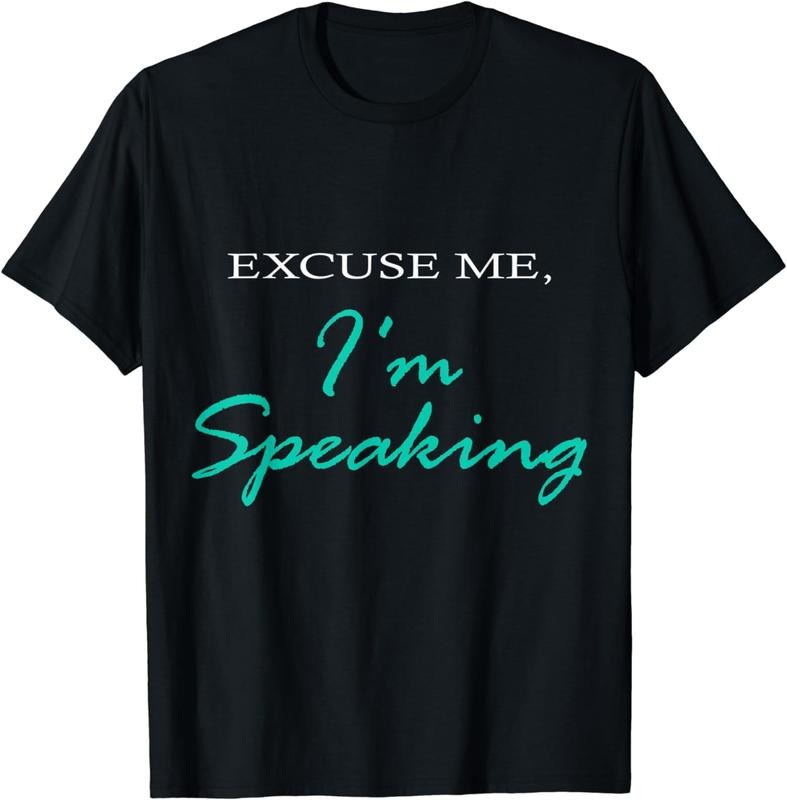 [100% Cotton]Excuse Me I'm Speaking Funny Kamala Harris Joe Biden Gift T-Shirtstyle{n002}2