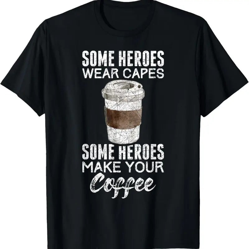 100% Cotton Funny Coffeemaker Coffee Lover Gift Idea Barista T-Shirt