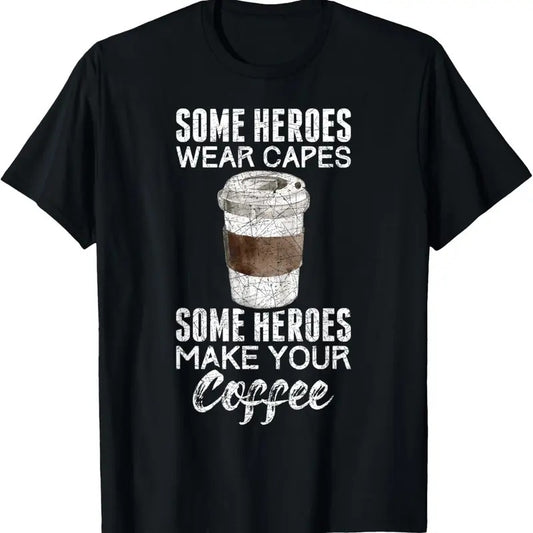 100% Cotton Funny Coffeemaker Coffee Lover Gift Idea Barista T-Shirt