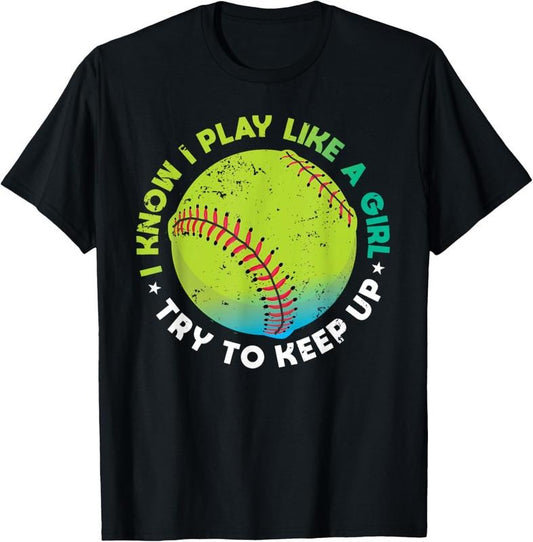 100% Cotton Funny Fastpitch Pitcher Softball Game Gift For Women Girls T-Shirt