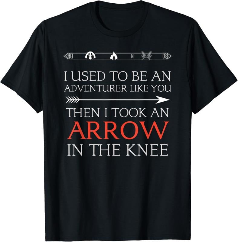 100% Cotton Funny I Used To Be An Adventurer Like You T-Shirt T-Shirt