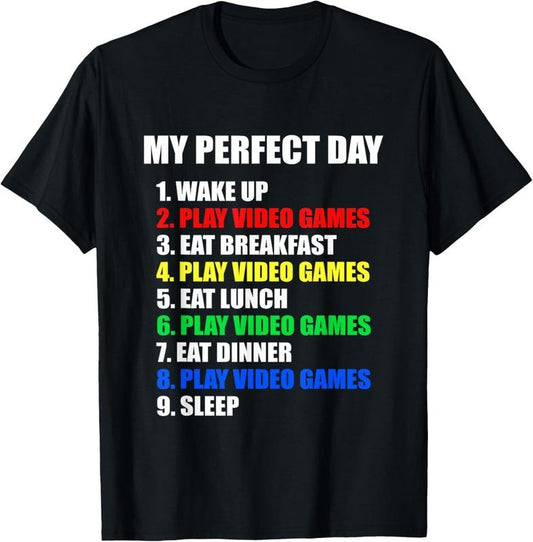 100% Cotton GIFT IDEA: The Perfect Gaming Day Suprise for Gamers T-Shirt