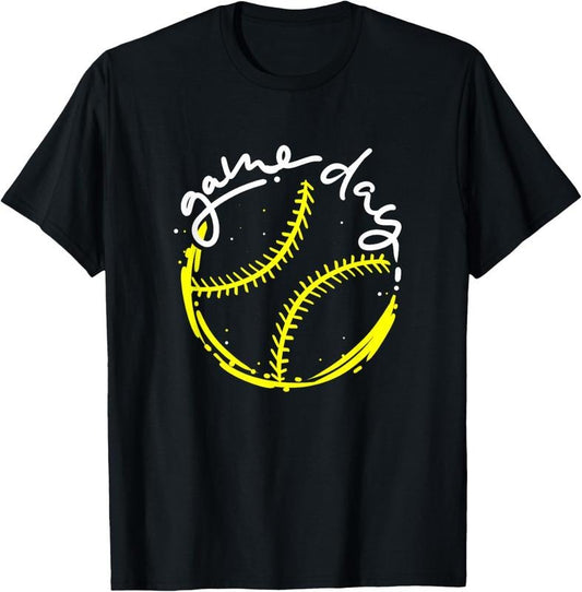100% Cotton Game Day Baseball Life, Softball Life for Mom Boys Girls T-Shirt