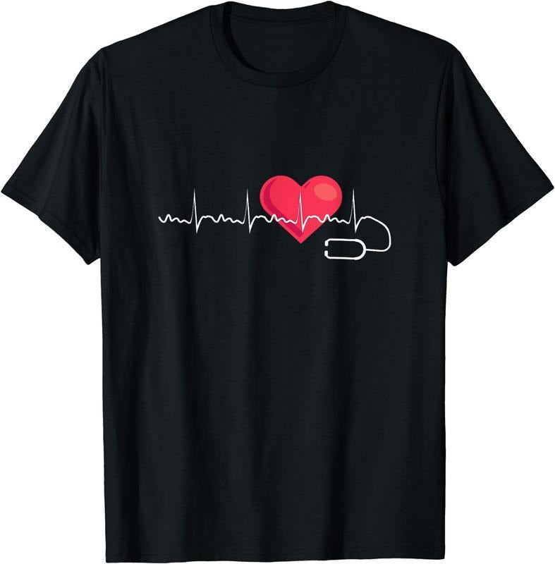 [100% Cotton]Heartbeat Cardiology Cardiologist Heart Doctor T-Shirt Hoodie, Sweatshirt | WearSparks.com