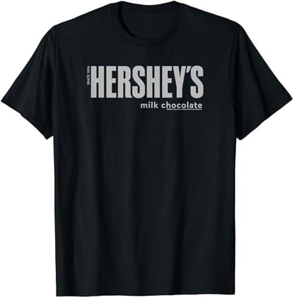 [100% Cotton]Hershey's Milk Chocolate Vintage Classic Candy Logo T-Shirt
