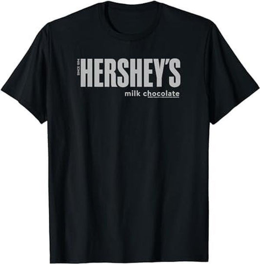 [100% Cotton]Hershey's Milk Chocolate Vintage Classic Candy Logo T-Shirt