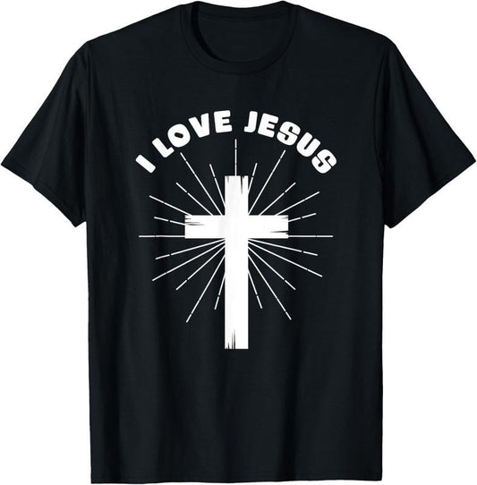 100% Cotton I Love Jesus T-Shirt