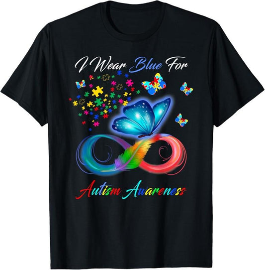 100% Cotton I Wear Blue For Autism Awareness - Autism Awareness Month T-Shirt
