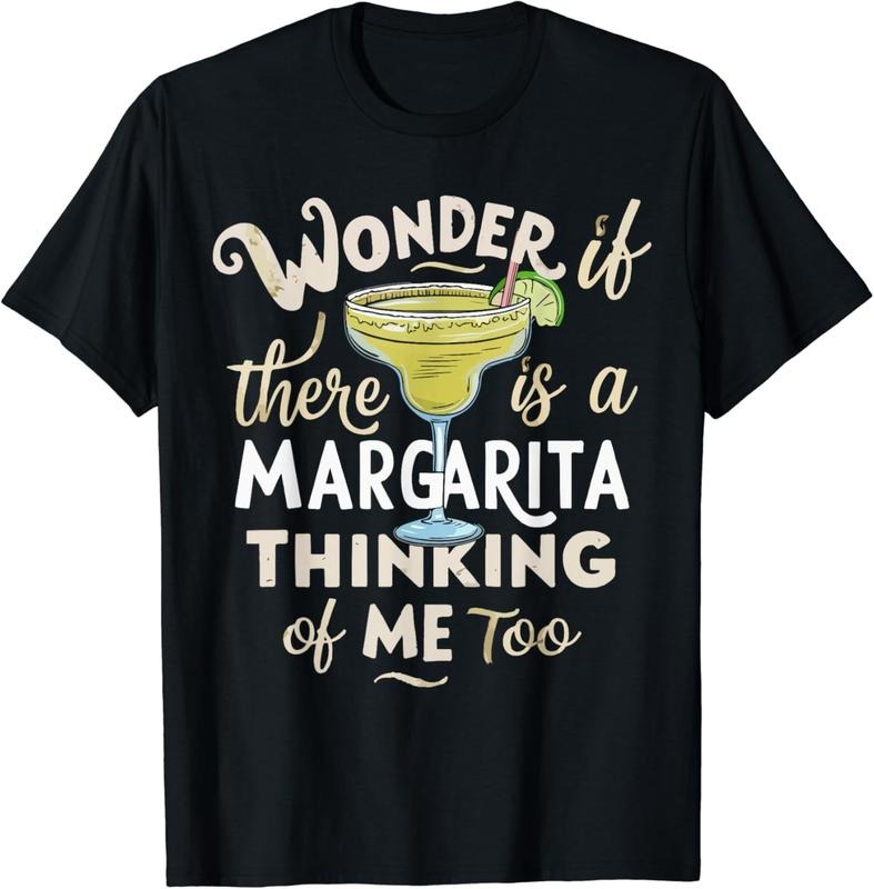 [100% Cotton]I Wonder If There is a Margarita Thinking Of Me Too Drinkin T-Shirt Hoodie, Sweatshirt | WearSparks.com