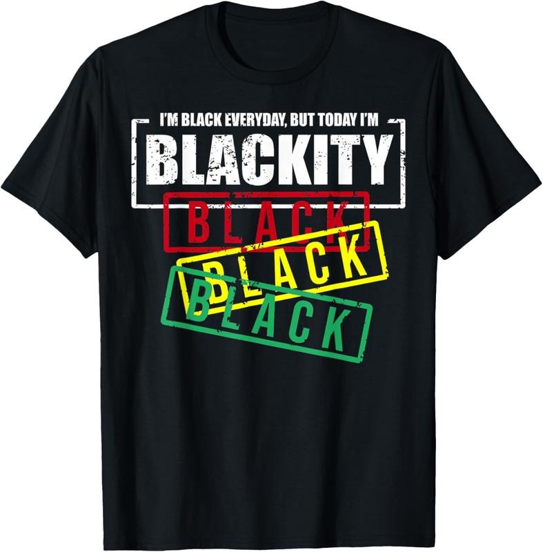100% Cotton I'm Blackity Black African American Black Power Juneth T-Shirt