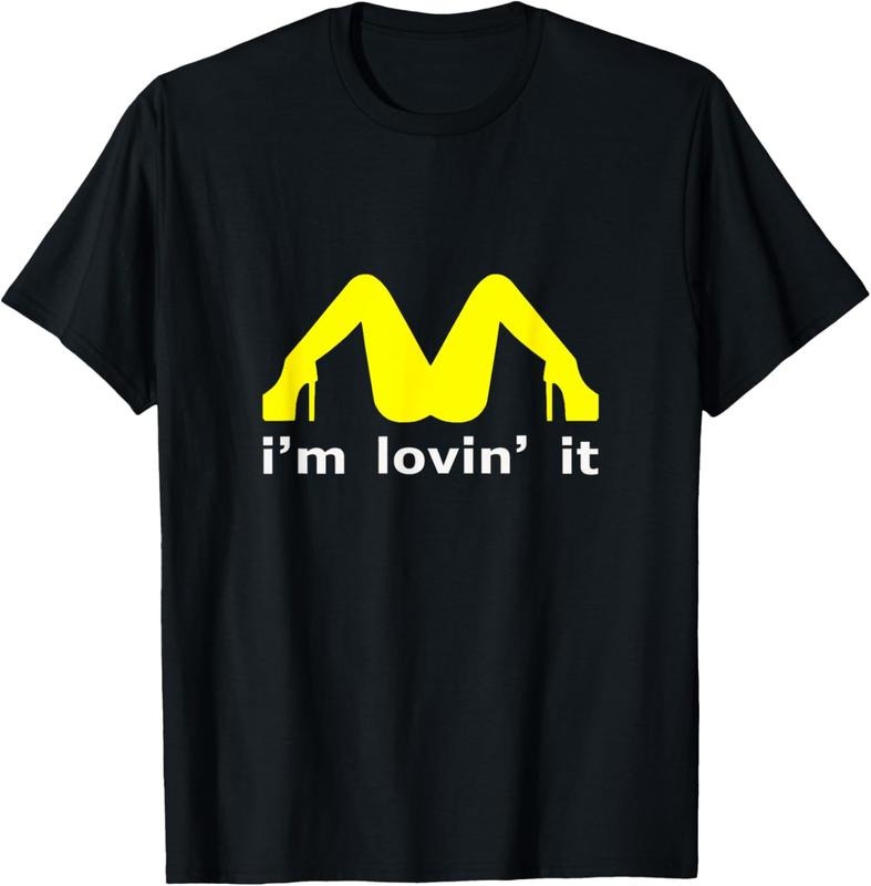 100% Cotton I'm Lovin' It Man Woman Funny Gift T-Shirt