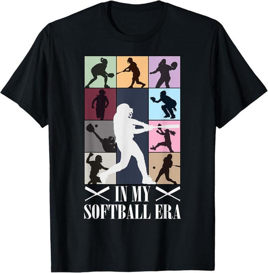 100% Cotton In My Softball Era Funny Softball Girl Player Lover T-Shirt