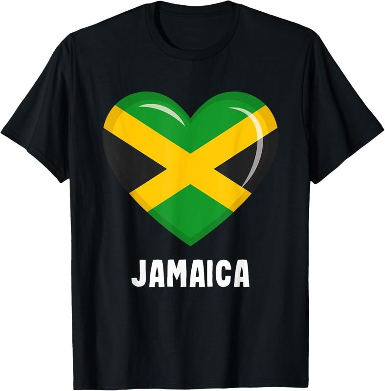 100% Cotton Jamaica Flag Jersey | Jamaican T-Shirt